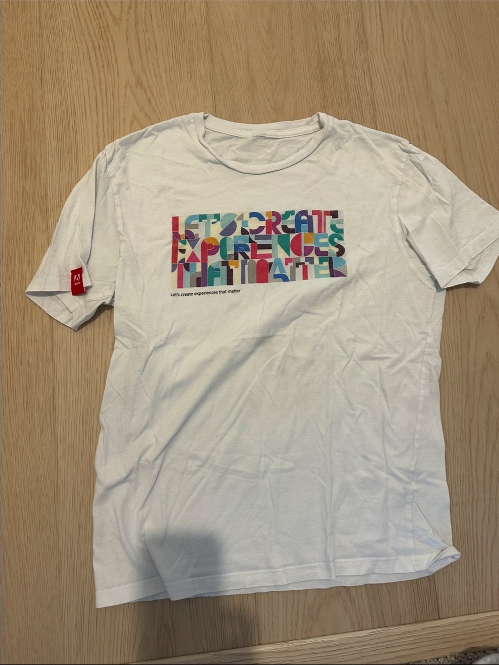 Adobe White Graphic Tee